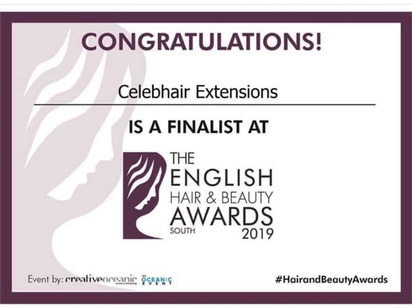 Finalist The English Hair and Beauty Awards 2019