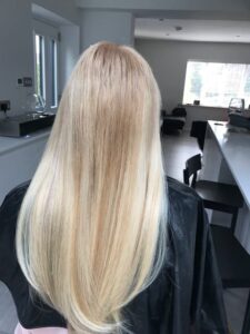 18” Tape hair extensions using 3 colours Russian Remy hair image